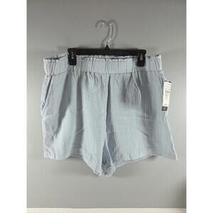 Stitch Star Women's Pull On Shorts Cotton Lt Blue XL NEW Summer Casual